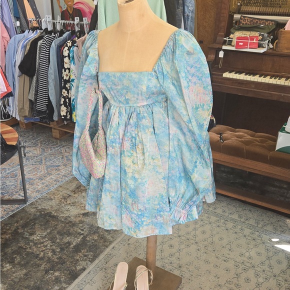 Selkie Dresses & Skirts - Selkie Blue Floral Mini Dress